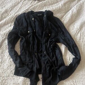 Wet Seal Women's Utility Jacket in Black